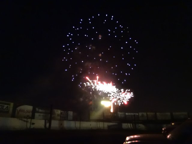 fireworks at Perris Auto Speedway