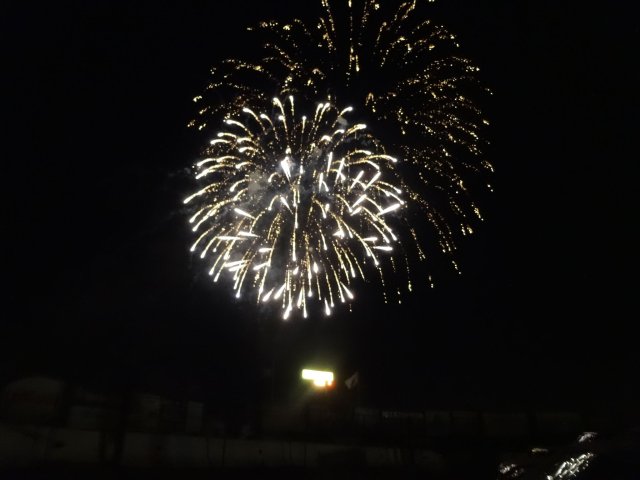 fireworks at Perris Auto Speedway