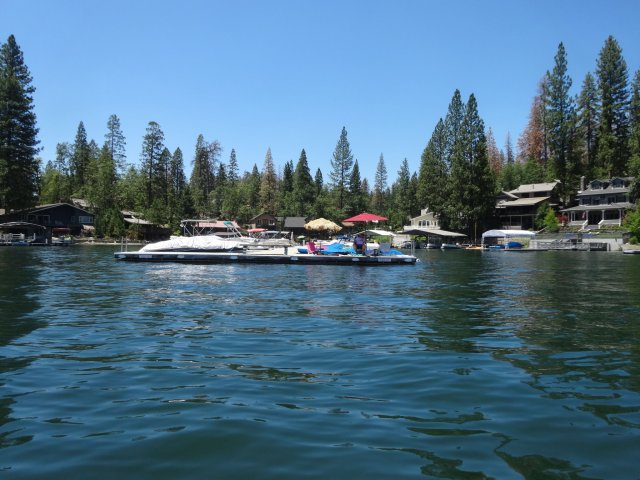 Family on the dock