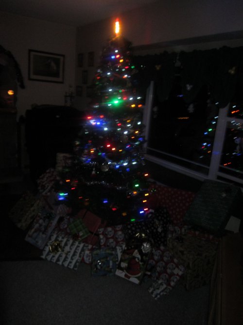 Christmas morning after Santa arrived