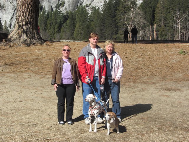 Family hiking