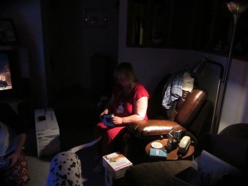 Mom opening presents