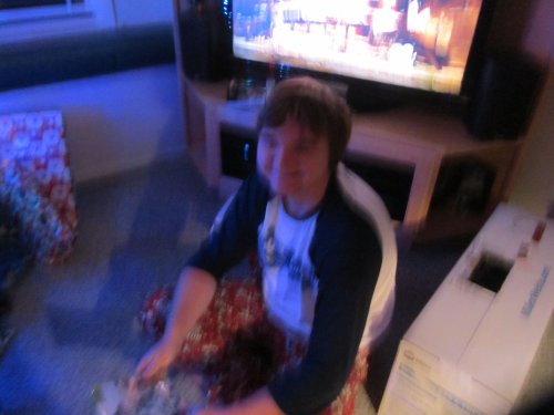 Jonny opening presents