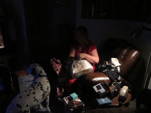 Mom getting help from Lucky