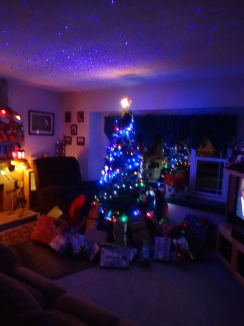 Christmas tree and presents