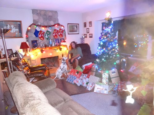 Christmas tree and presents
