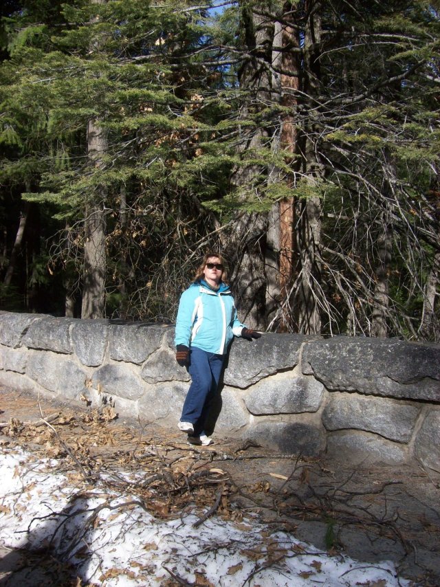 Lori on the bridge 