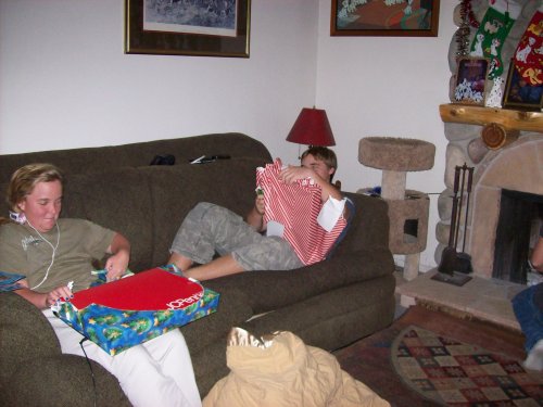 Melissa & Jonny opening Christmas Eve presents 