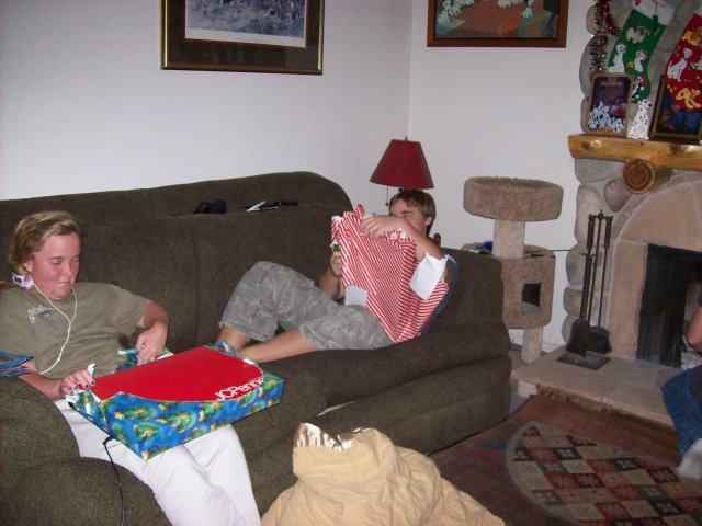 Melissa & Jonny opening Christmas Eve presents 