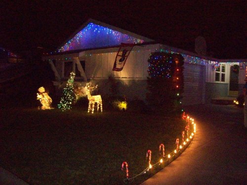 Christmas lights at our house 