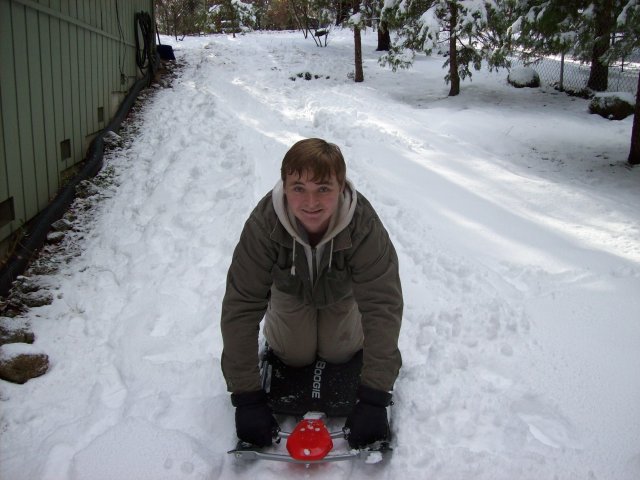 Jonny on sled 