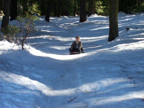 Jonny on sled 