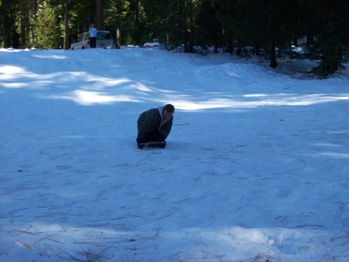 Jonny on sled 