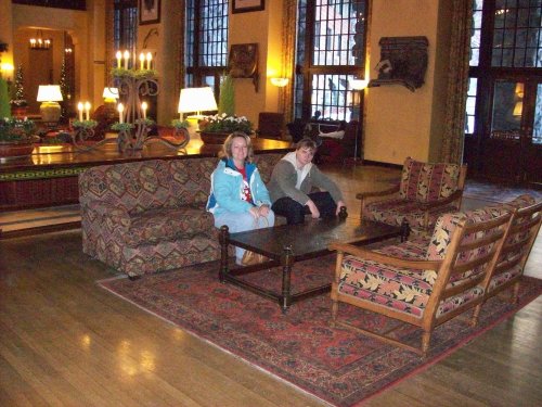 Mom & Jonny at the Ahwahnee Hotel 