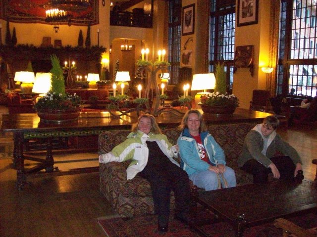 Melissa, Mom & Jonny at the Ahwahnee 