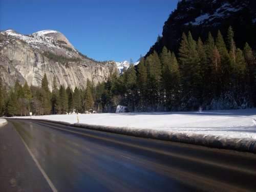 Snow covered meadow 