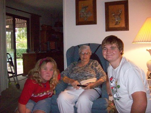 Kids and grandma 
