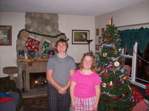 Kids on Christmas morning 