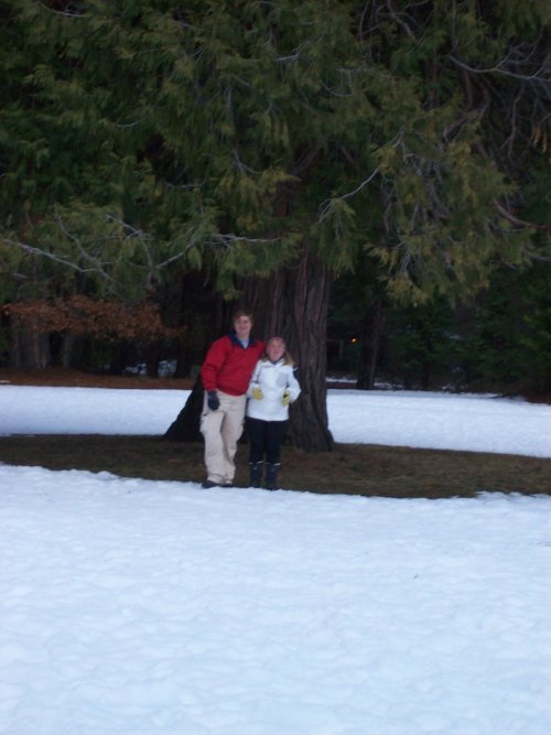 Jonny and Melissa in the snow 