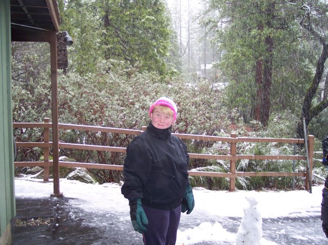 Melissa all bundled up 