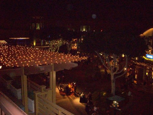View of Downtown Disney from our hotel room 