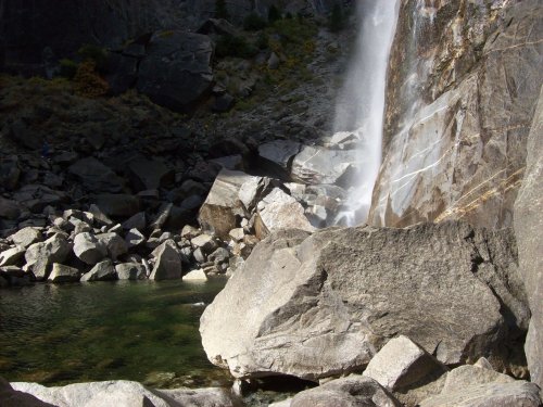 Pool at base of Yosemite falls 