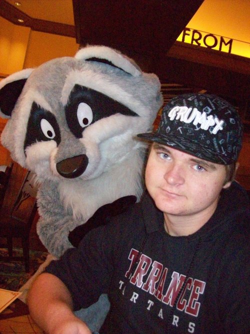 Jonny and raccoon 