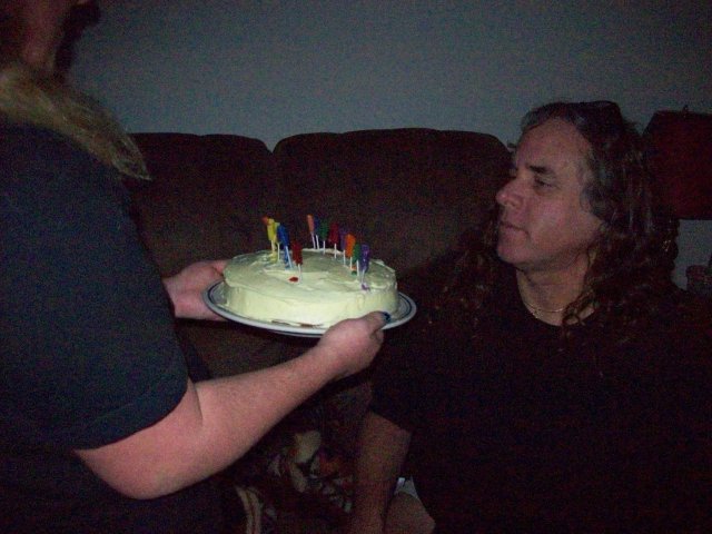 Kids & dad and new guitar on birthday 