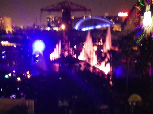 Wonderful World of Color light/fountain show from balcony 