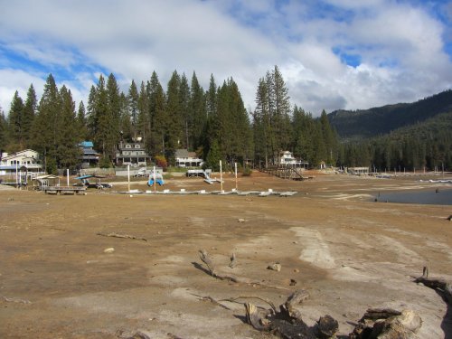 Low water level in Willow Cove 