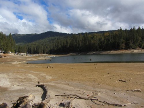 Low water level in Willow Cove 
