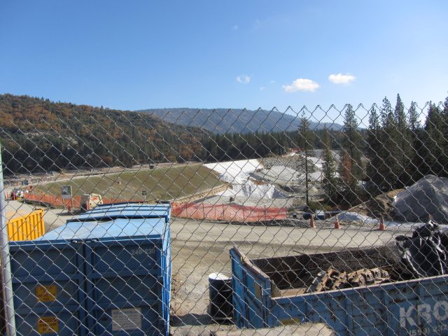 Work on Bass Lake dam 