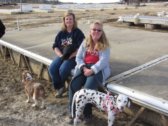 Girls and dogs 