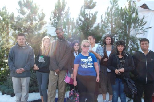 Melissa and her classmates 