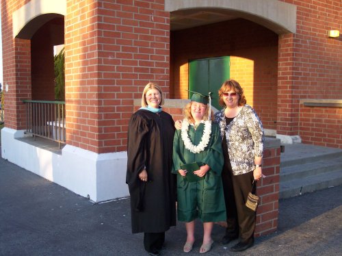 Melissa and a couple of her teachers 