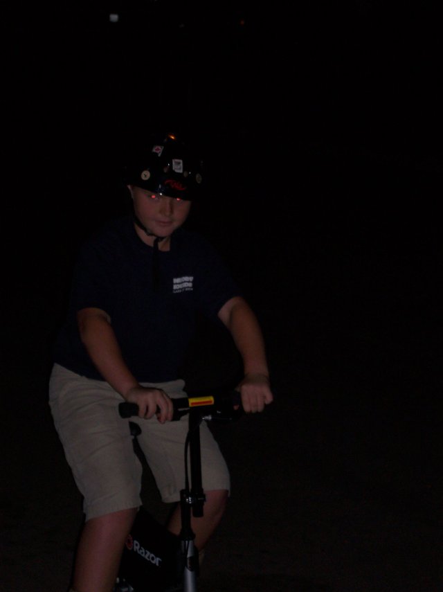 Jonny on new scooter 