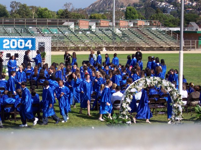 Melissa and friends exiting the ceremony 