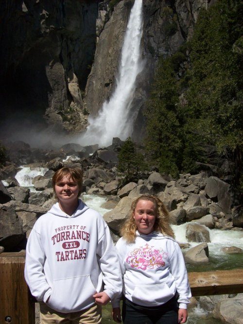 Kids by Yosemite Falls 