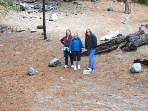 Family on hike 