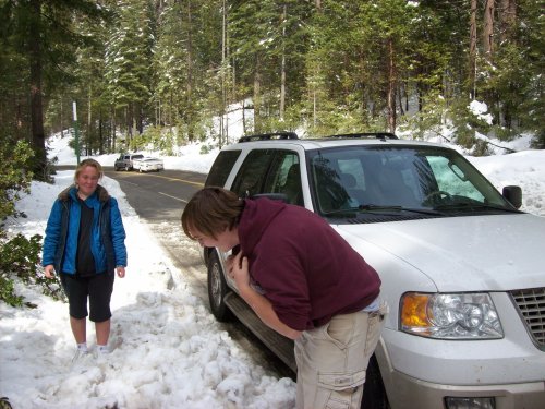 Last snowball fight of the season 