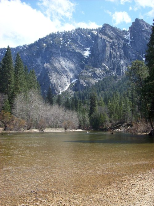 Merced river from Cathedral Beach 