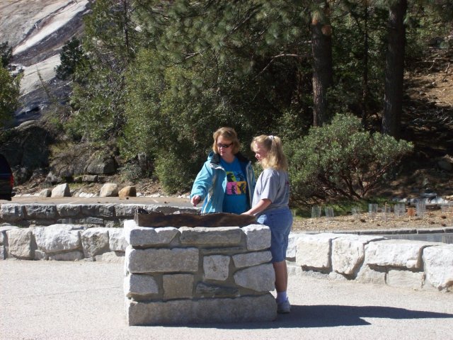 Lori & Melissa reviewing topographic map 