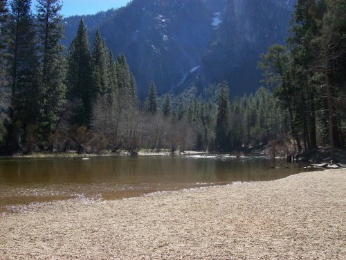 Merced river from Cathedral beach 