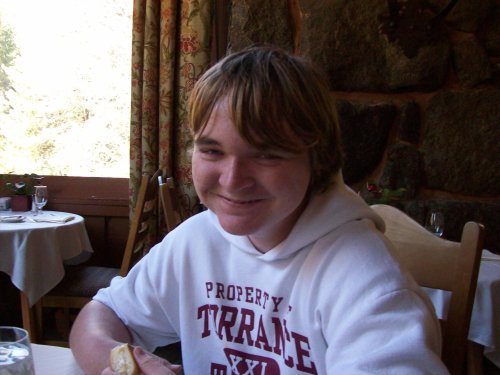 Jonny at the Ahwahnee for mom's birthday 