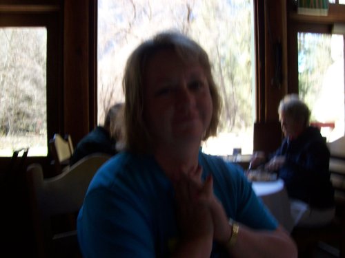 Mom at her birthday lunch 