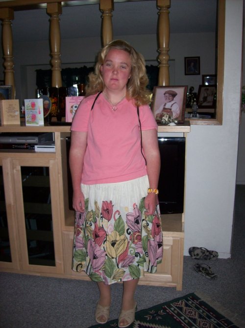 Melissa ready for the Spring dance 