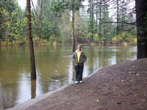 Jonny on what's left of Cathedral Beach 