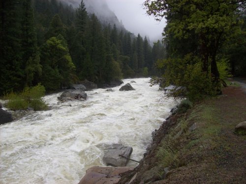 Merced river rapids 