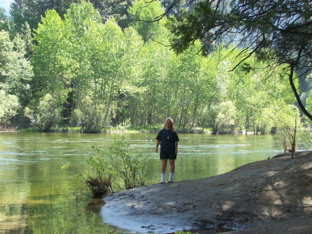 Melissa by the Merced River 
