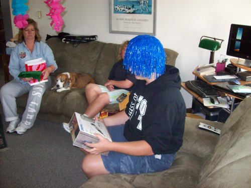 Jonny opening birthday presents 